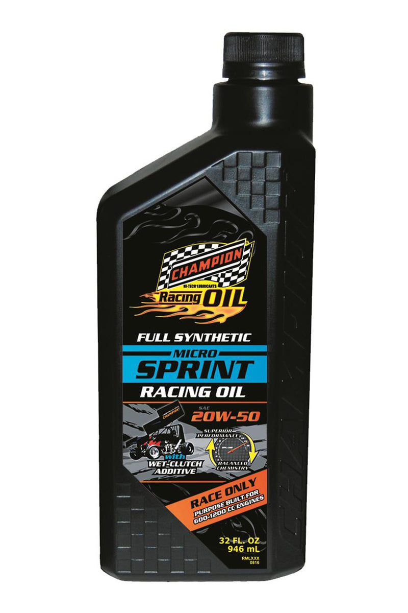 CHAMPION BRAND Micro Sprint Oil 20w50 1 Quart CHO4446H