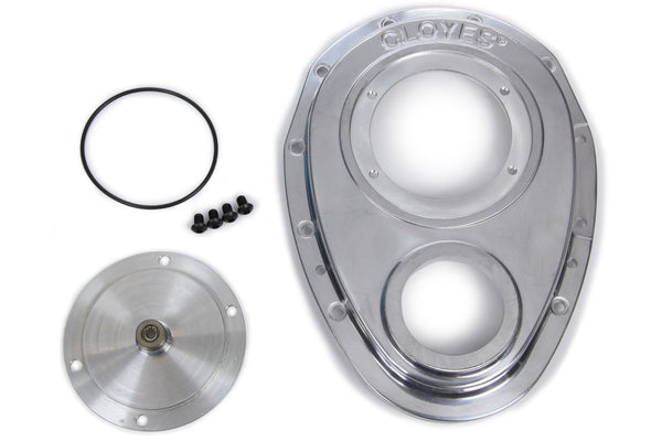 CLOYES Aluminum Timing Cover - SBC w/BBC Snout 9-227