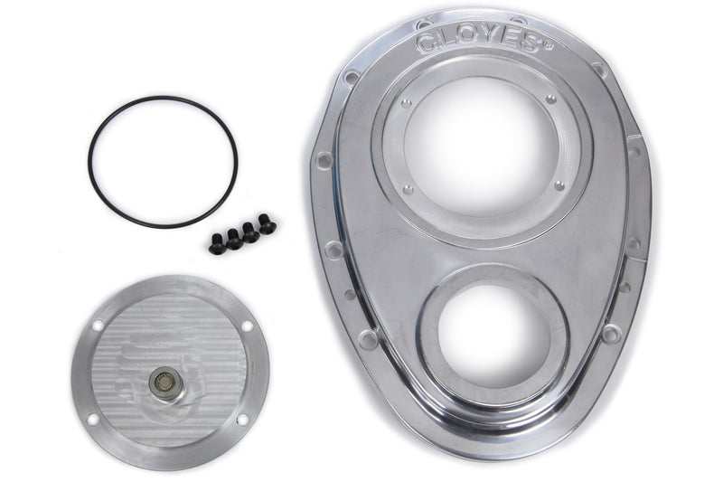 CLOYES Aluminum Timing Cover - SBC w/BBC Snout 2pc. 9-229