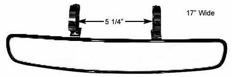 COLEMAN RACING PRODUCTS Wide Angle Mirror W/1.75in Mount 16741