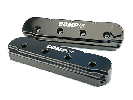 COMP CAMS GM LS Billet Valve Cover Set Black Finish 291
