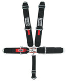 CROW SAFETY GEAR 5-Pt Harness Small Latch Blk Bolt In BLK Hardware 11004B