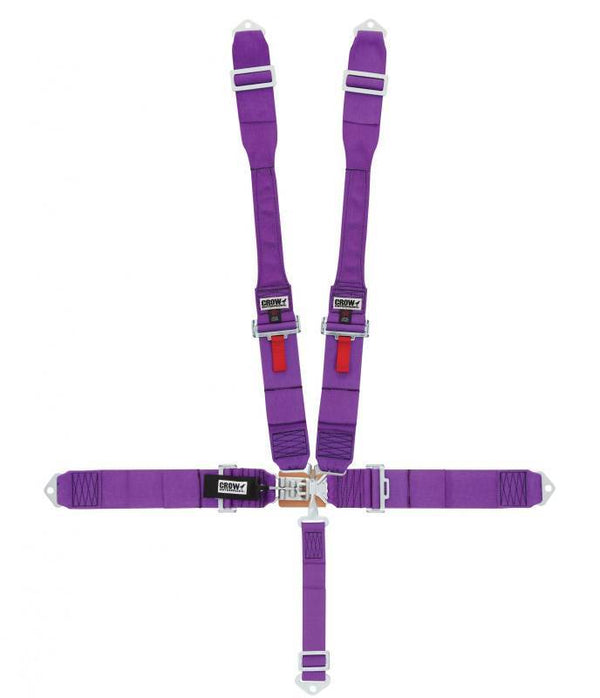 CROW SAFETY GEAR 5-Way L&L 52in Lap Belt- Indiv Dog Bone Harness 11005DB