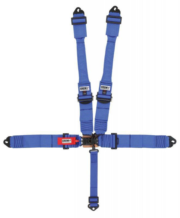 CROW SAFETY GEAR 5-Way L&L 52in Lap Belt DB Harness Alum adjuste 11043PRB