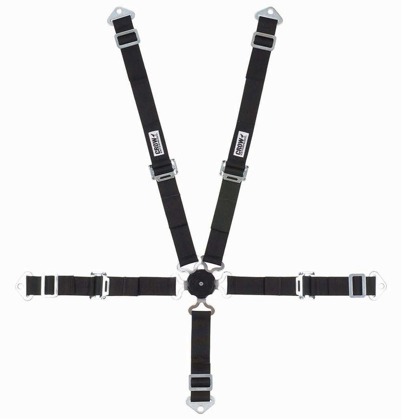CROW SAFETY GEAR 5-Pt Harness 2in Cam Lock Blk Pull Up 11174A