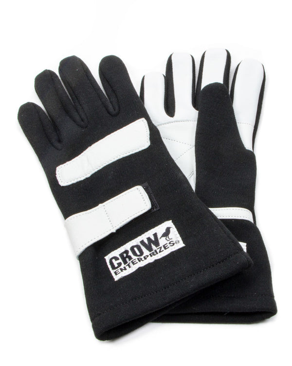 CROW SAFETY GEAR Gloves Large Black Nomex 2-Layer Standard 11724