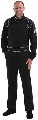 CROW SAFETY GEAR Proban Suit Medium BLACK SFI-3.2A/1 Style Legacy 23014