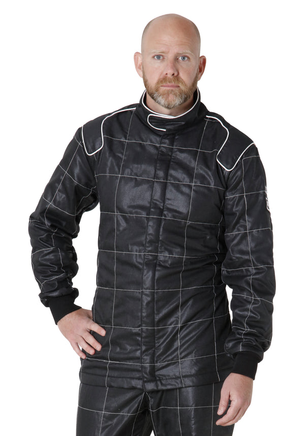 CROW SAFETY GEAR Jacket 2-Layer Proban Black Large 28024