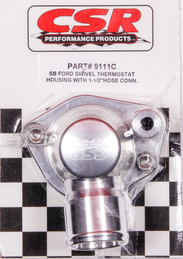 CSR PERFORMANCE SBF Swivel Thermostat Housing - Clear 9111C
