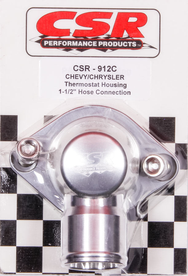 CSR PERFORMANCE Swivel Thermostat Hsng. GM & Mopar 1-1/2in Hose 912C