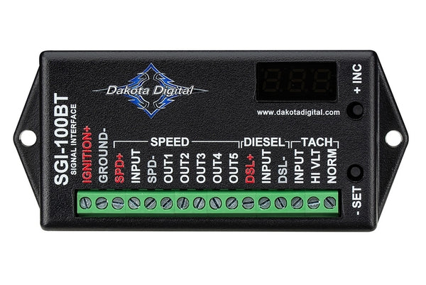 DAKOTA DIGITAL Speed Tach and Diesel S ignal Interface Bluetoo SGI-100BT