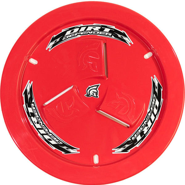 DIRT DEFENDER RACING PRODUCTS Wheel Cover Red Vented 10190