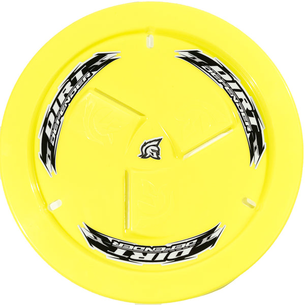 DIRT DEFENDER RACING PRODUCTS Wheel Cover Neon Yellow Vented 10270