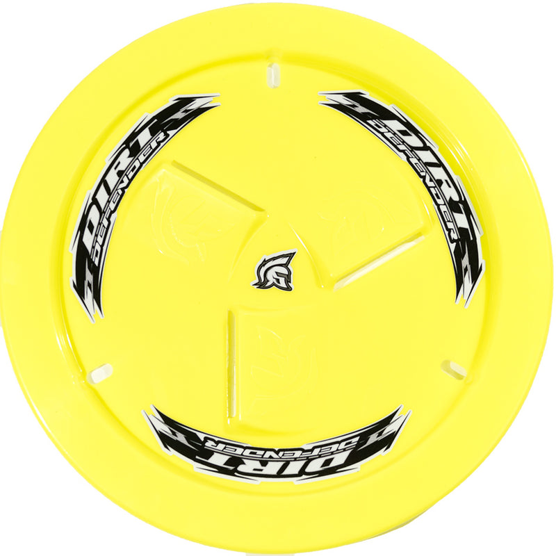 DIRT DEFENDER RACING PRODUCTS Wheel Cover Neon Yellow Vented 10270