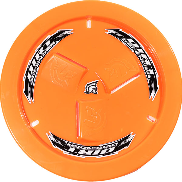 DIRT DEFENDER RACING PRODUCTS Wheel Cover Neon Orange Vented 10280