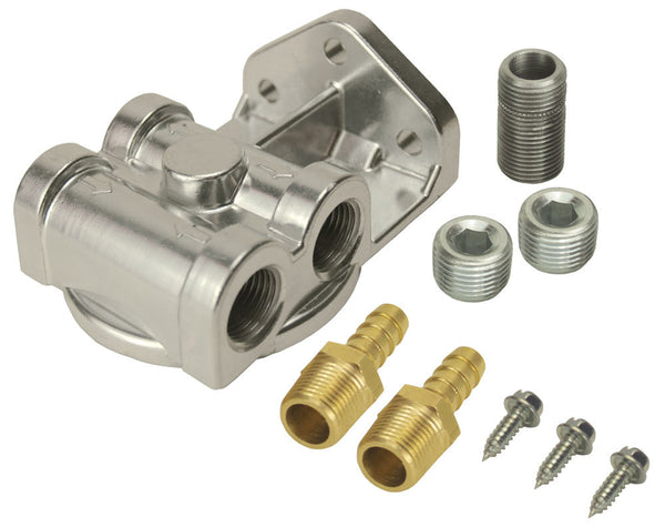 DERALE Side-Ports Filter Mount Kit 3/8in NPT 13049