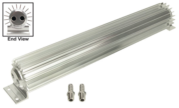 DERALE 2 Pass Heat Sink Cooler 18in Long 1/4 NPT Inlet 13262