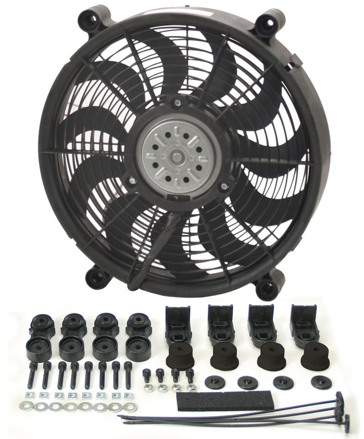DERALE 14in High Output RAD Fan Single 16214