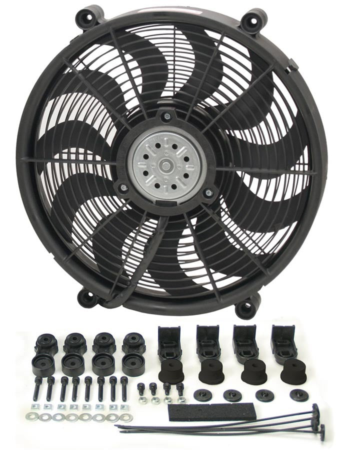 DERALE 17in High Output RAD Fan Single 16217