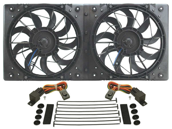 DERALE 10in Dual High Output RAD Fans Puller 16812