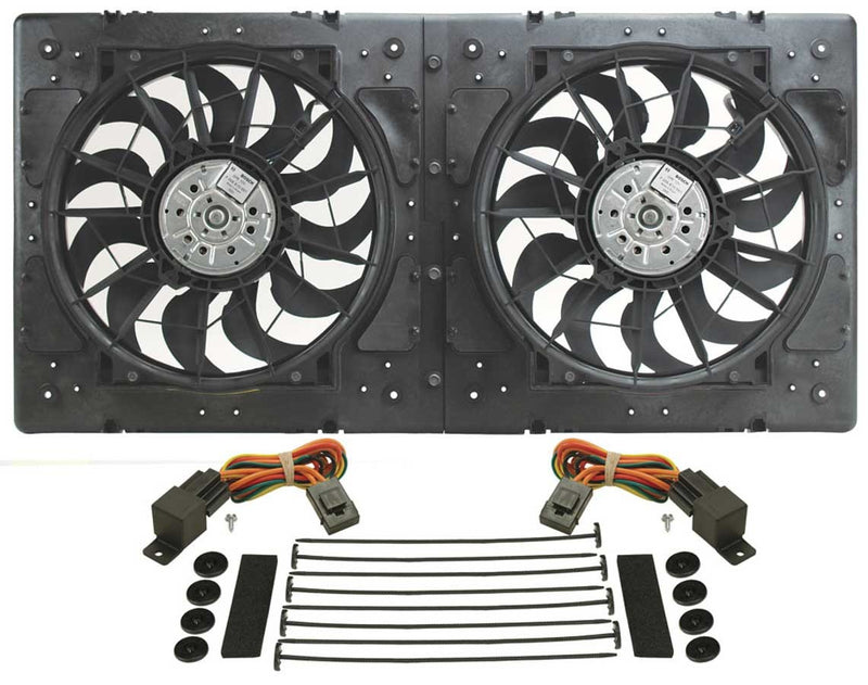 DERALE 12in Dual High Output RAD Fans Puller 16934