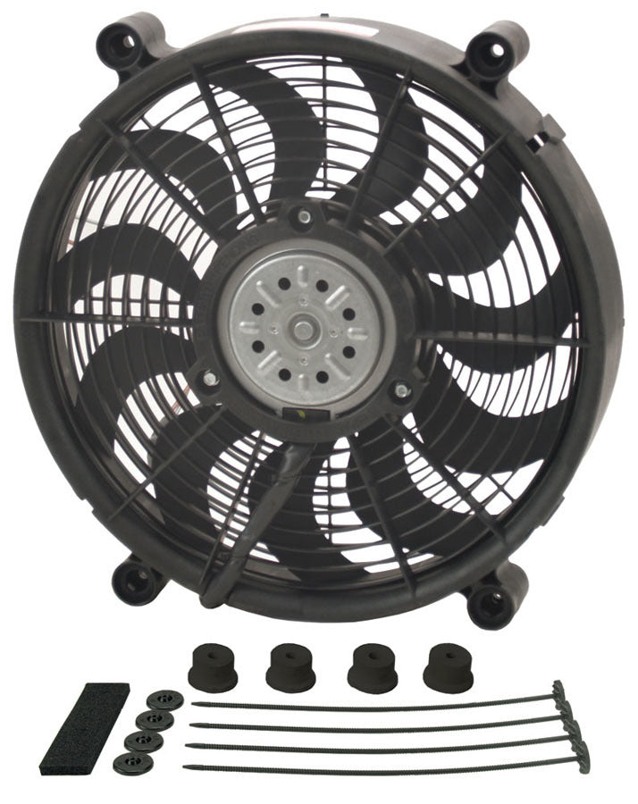DERALE 14in High Output Electrc Fan Std Kit 18214