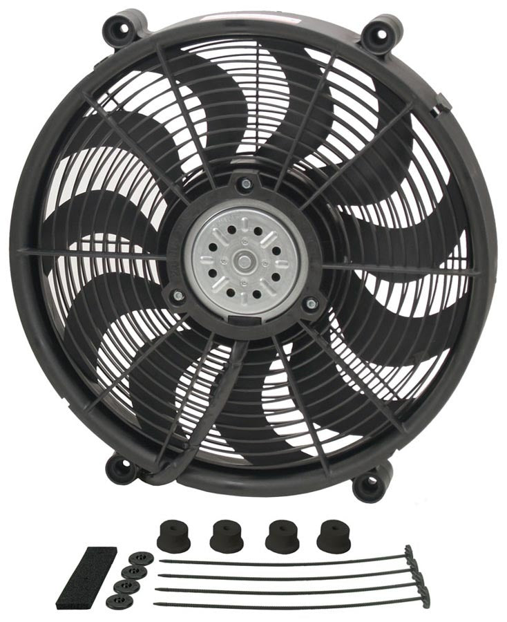 DERALE 17in High Output Electrc Fan Std Kit 18217