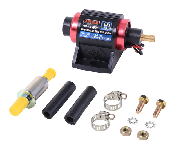 DERALE In-Line Fuel Pump 100LPH Gasoline 72001