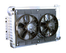 DEWITTS RADIATOR Radiator w/Fans Camaro 67-69 BBC Man Trans Raw 32-4139022M