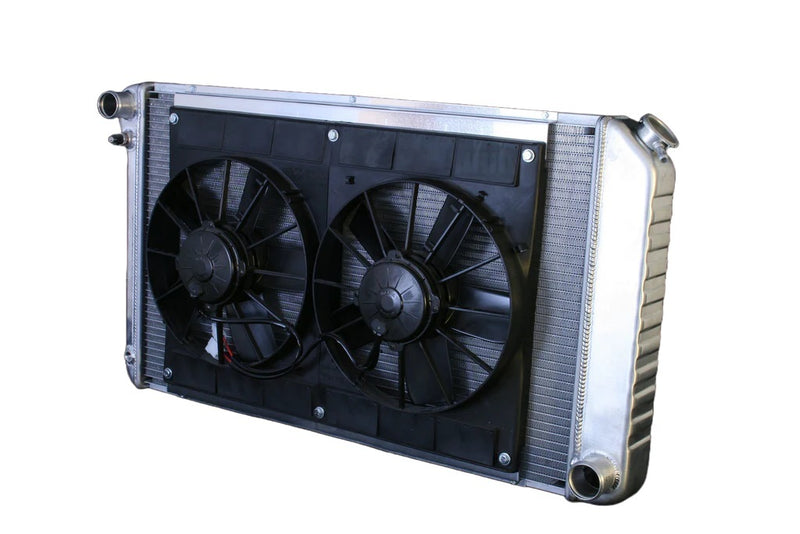 DEWITTS RADIATOR Radiator w/Fans Nova 73-74 Manual Trans Raw 32-4139035M