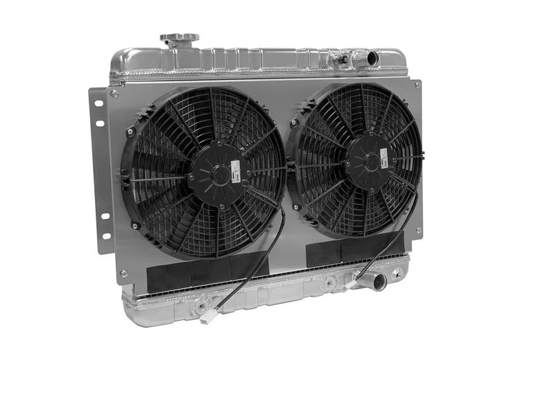 DEWITTS RADIATOR Radiator w/fans Chevelle 64-67 LS Auto Trans Raw 32-6139002A
