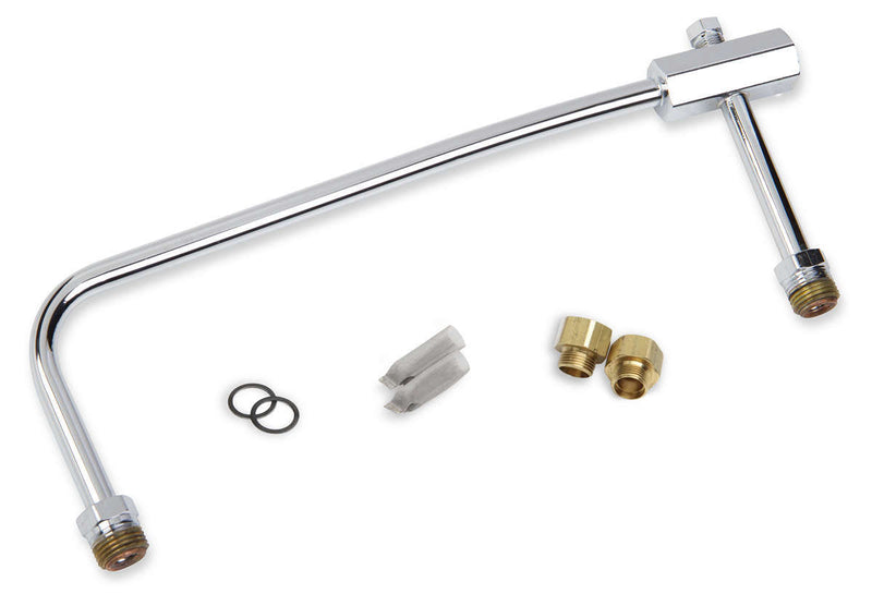 DEMON CARBURETION Chrome Fuel Line 140057