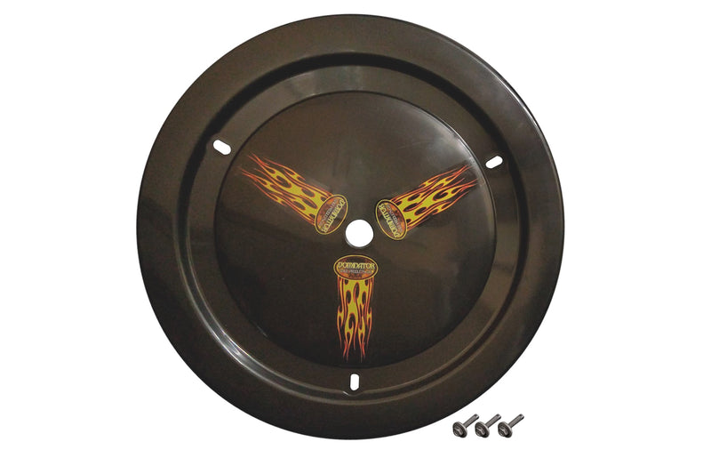 DOMINATOR RACE PRODUCTS Wheel Cover Bolt-On Black Real Style 1006-B-BK
