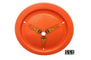 DOMINATOR RACE PRODUCTS Wheel Cover Dzus-On Fluo Orange Real Style DOM-1006-D-FLO-OR