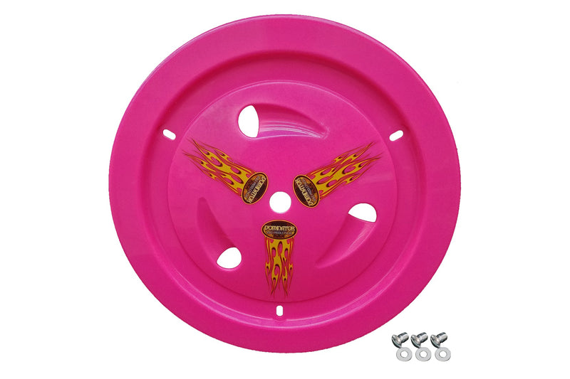 DOMINATOR RACE PRODUCTS Wheel Cover Dzus-On Pink Real Style 1007-D-PK
