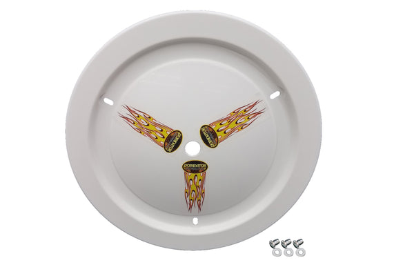 DOMINATOR RACE PRODUCTS Wheel Cover Dzus-On White 1012-D-WH