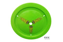 DOMINATOR RACE PRODUCTS Wheel Cover Dzus-On Xtr Green DOM-1012-D-XG
