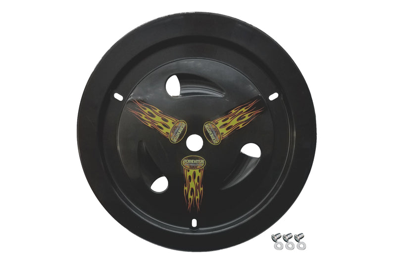 DOMINATOR RACE PRODUCTS Wheel Cover Bolt-On Black 1013-B-BK