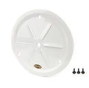 DOMINATOR RACE PRODUCTS Wheel Cover Louver Vent Alum Bolt 15in White 1031-B-WH