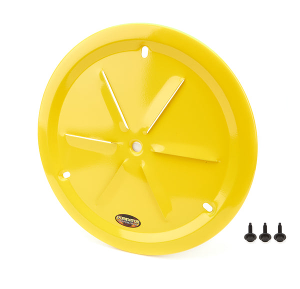 DOMINATOR RACE PRODUCTS Wheel Cover Louver Vent Alum Bolt 15in Yellow 1031-B-YE