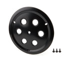 DOMINATOR RACE PRODUCTS Wheel Cover Hole Vent Alum Bolt 15in Black 1032-B-BK