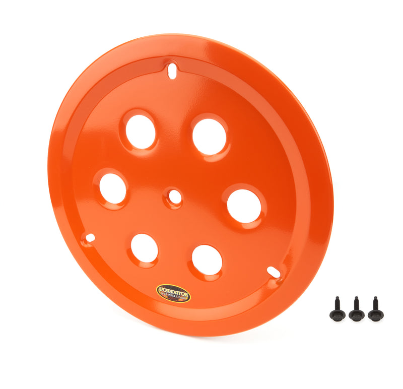 DOMINATOR RACE PRODUCTS Wheel Cover Hole Vent Alum Bolt 15in Orange 1032-B-OR