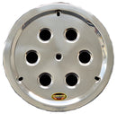 DOMINATOR RACE PRODUCTS Wheel Cover Hole Vent Alum Bolt 15in Polished DOM-1032-B-POL
