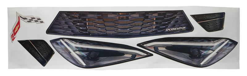 DOMINATOR RACE PRODUCTS Nose Graphics Corvette 210