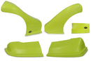 DOMINATOR RACE PRODUCTS Dominator Late Model Nose Kit Flou Yellow DOM-2300-FLO-YE