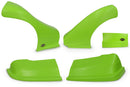 DOMINATOR RACE PRODUCTS Dominator Late Model Nose Kit Xtreme Green DOM-2300-XG