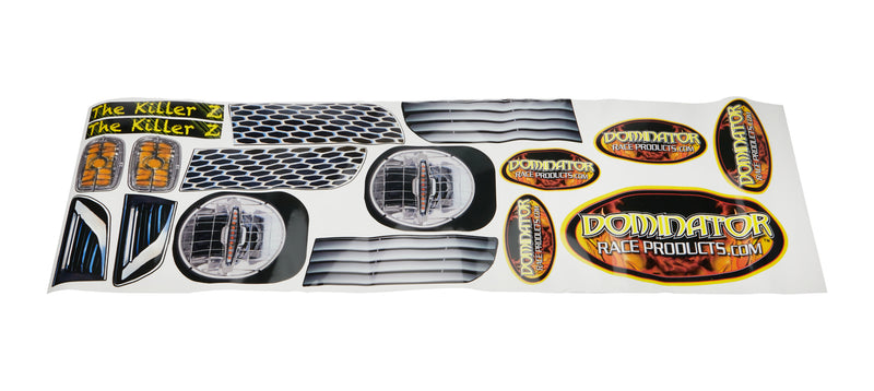 DOMINATOR RACE PRODUCTS Graphics Headlight 81 Z-28 Camaro Killer Z 324