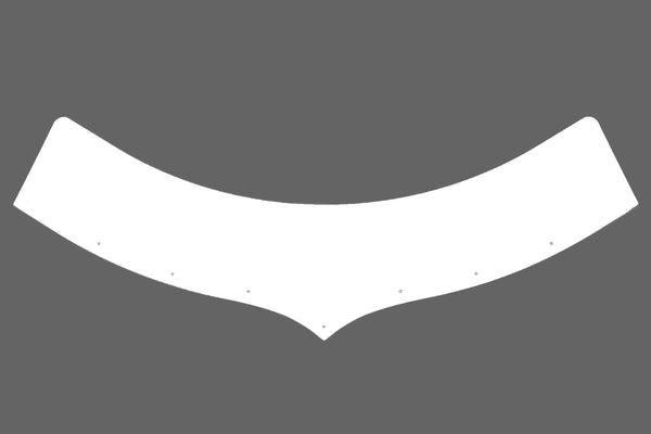 DOMINATOR RACE PRODUCTS Extension Predator Hood White 5.5in Tall 500-EX-WH