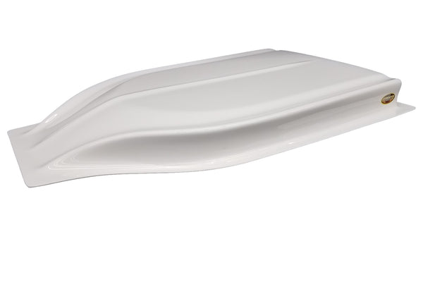 DOMINATOR RACE PRODUCTS Hood Scoop Stalker 2.5in Street Stock White 517-WH