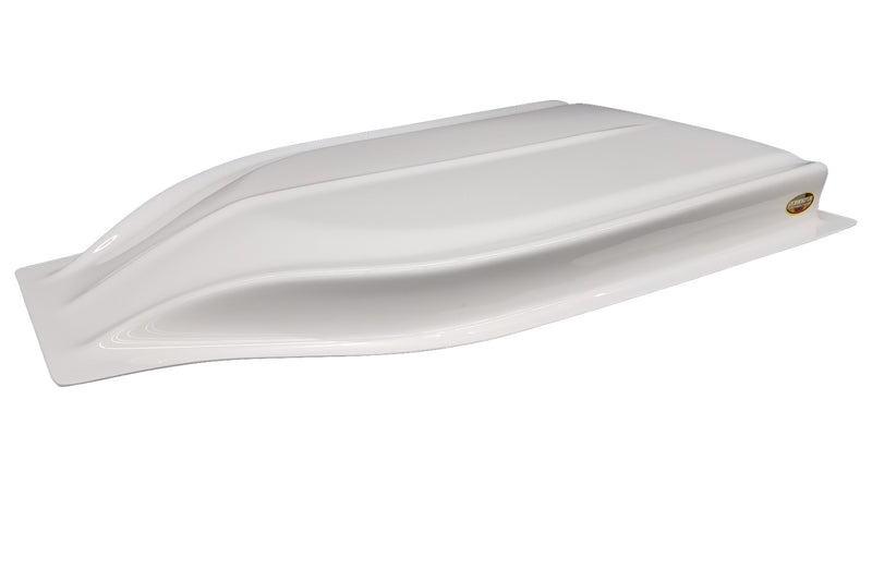 DOMINATOR RACE PRODUCTS Hood Scoop Stalker 2.5in Street Stock White 517-WH